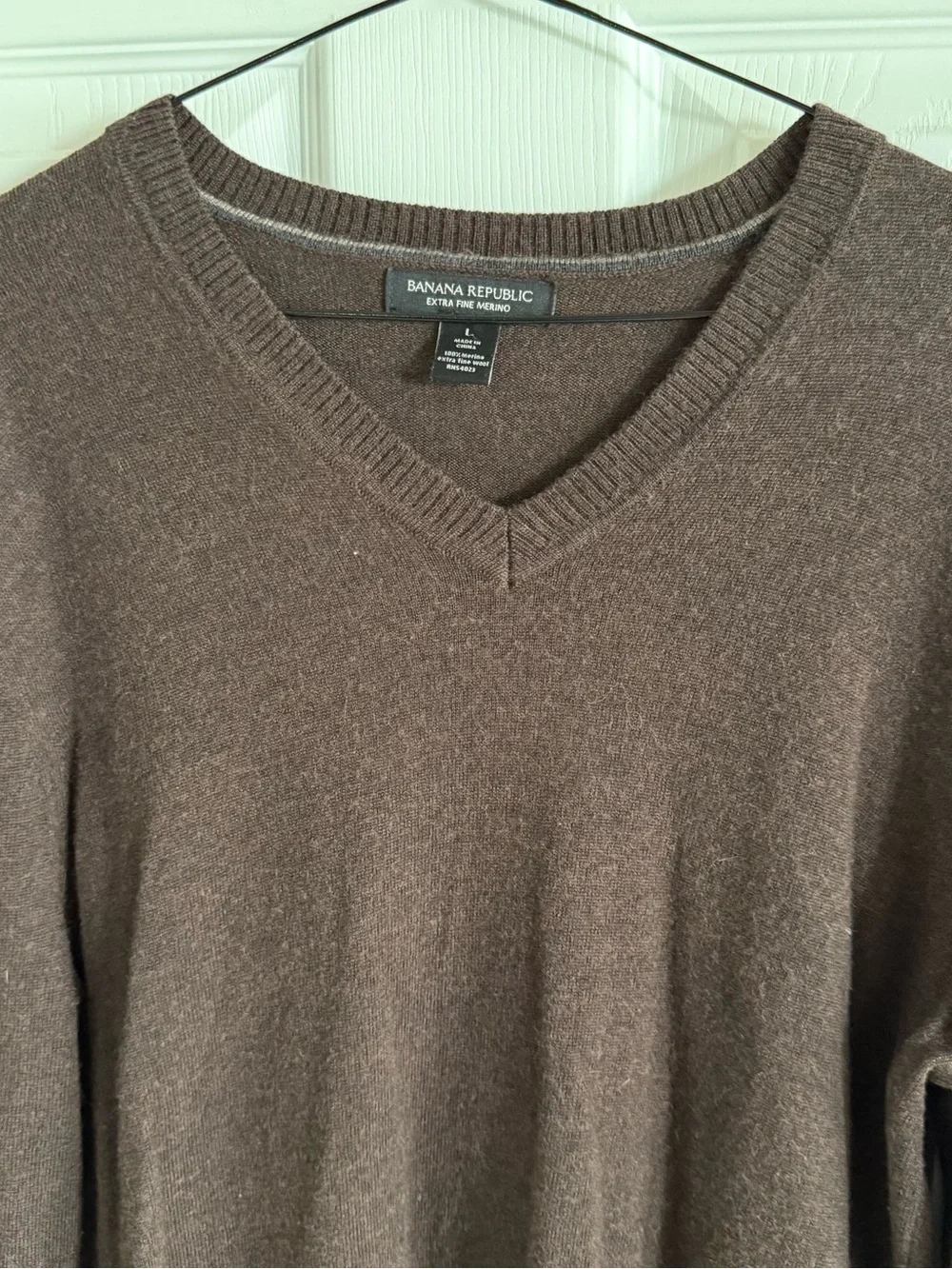 Chocolate Brown Merino Wool Sweater